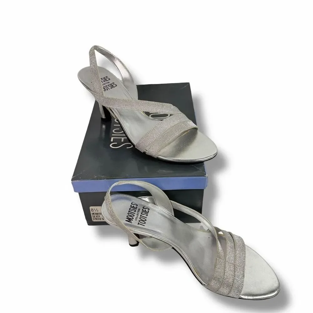 Mootsie Tootsies MoMarker Silver Sandal size 8.5